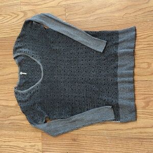 Margaret O'Leary gray pullover sweater lightweight oversized women's size small